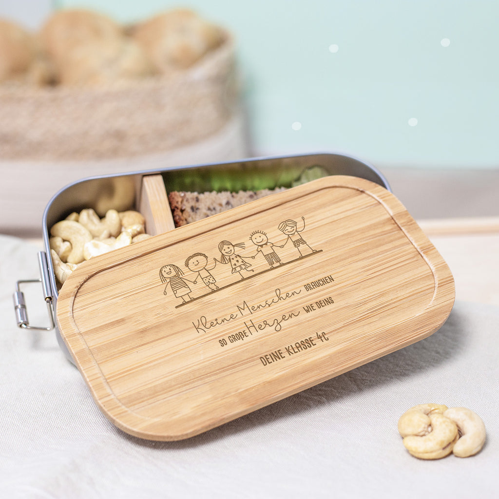 Lunchbox "Kleine Menschen" Abschiedsgeschenk Lehrer/in Erzieher/in Gravur