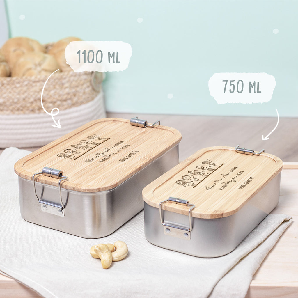 Lunchbox "Kleine Menschen" Abschiedsgeschenk Lehrer/in Erzieher/in Gravur