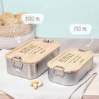 Lunchbox "Kleine Menschen" Abschiedsgeschenk Lehrer/in Erzieher/in Gravur