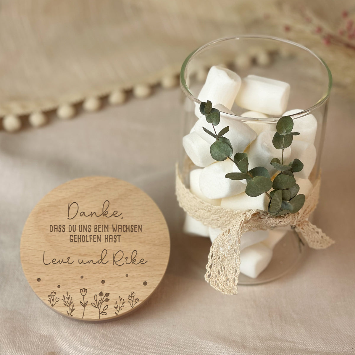 Personalisiertes Vorratsglas "Wachsen Uns" Abschiedsgeschenk Lehrer/in und Erzieher/in