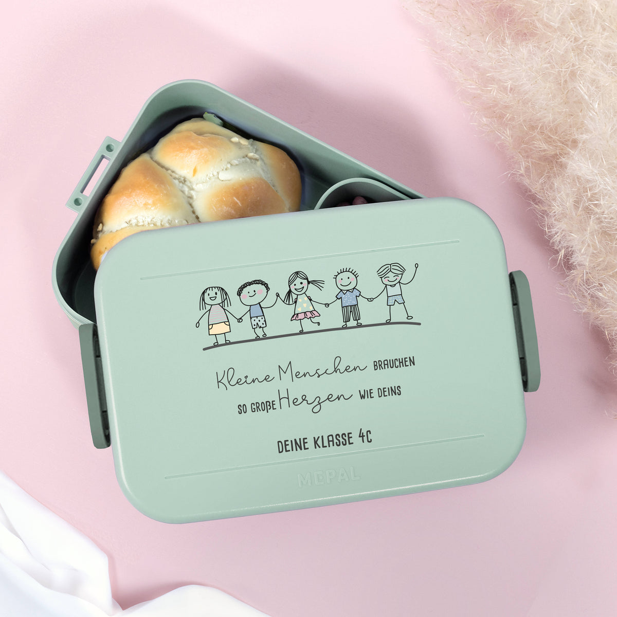 Mepal Lunchbox "kleine Menschen" Abschiedsgeschenk Lehrer/in und Erzieher/in
