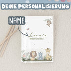 Hausaufgabenheft-Hülle mit personalisiertem Einleger "Safari" DIN A5