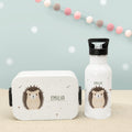 Set Personalisierte Mepal-Lunchbox & Trinkflasche mit Trinkhalm "Igel"