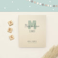 Zeugnismappe Leinen „Buchstabe Dick“ DIN A4 personalisiert Druck