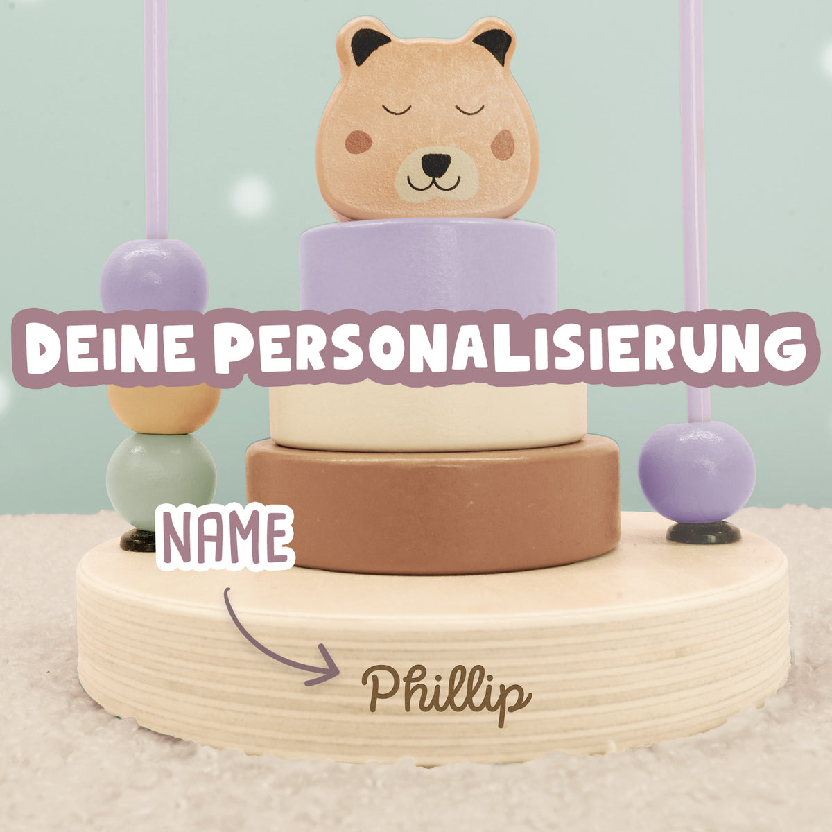 Personalisierte Motorikspirale "Bär"