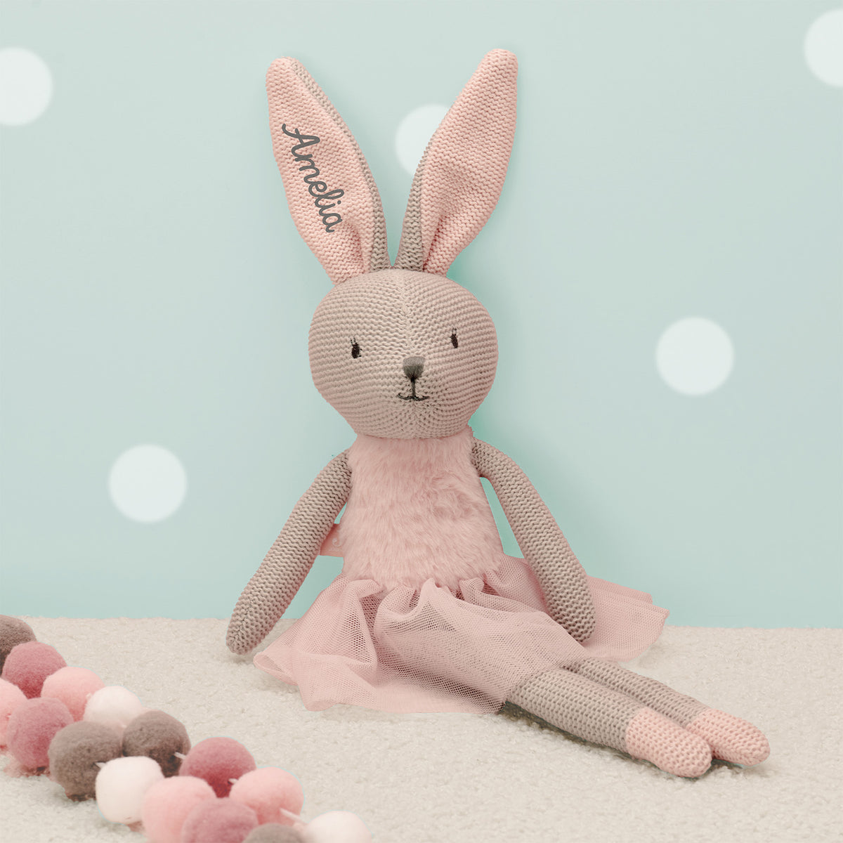 Jollein Kuscheltier "Hase Rosa"