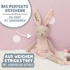 Jollein Kuscheltier "Hase Rosa"