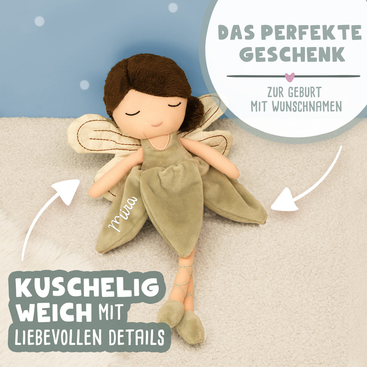 Jollein Stoffpuppe "Fee Livia"