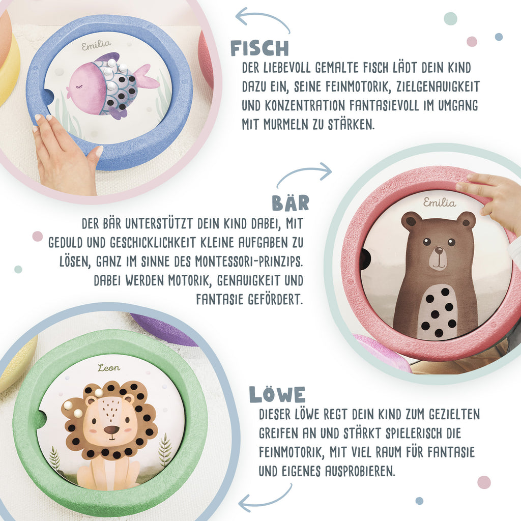 Personalisierte Abenteuerplatte "Fisch" für Stapelstein®