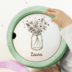 Personalisierte Abenteuerplatte "Blumen" für Stapelstein®