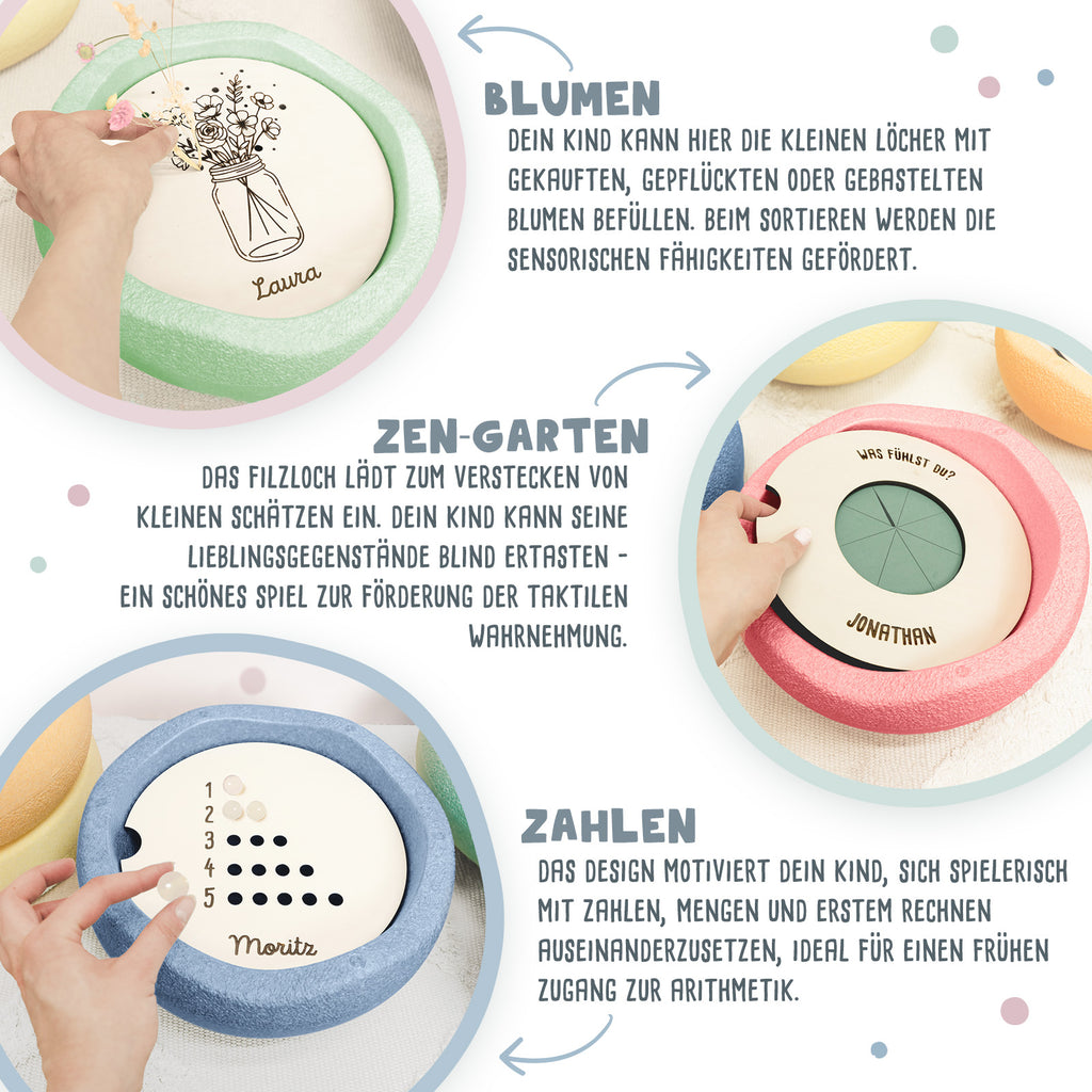Personalisierte Abenteuerplatte "Zahlen" für Stapelstein®