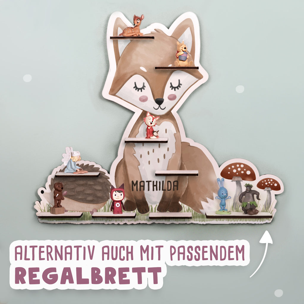 Aquarell-Regal "Fuchs" für die Toniebox