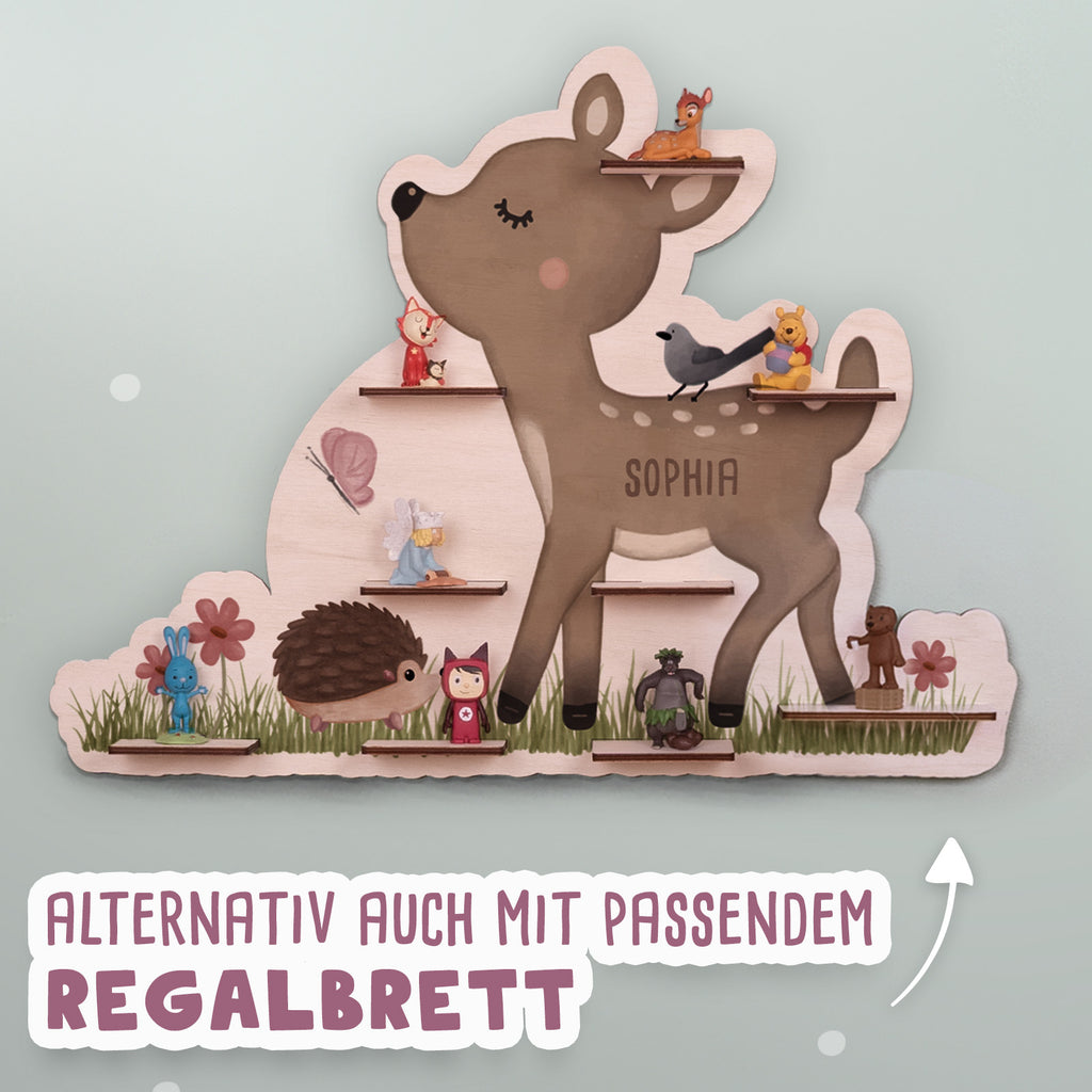 Regal für Toniebox „Reh“ Aquarell personalisiert Druck