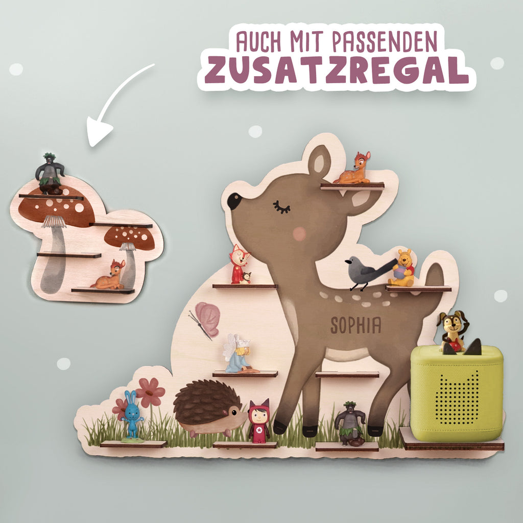 Regal für Toniebox „Reh“ Aquarell personalisiert Druck