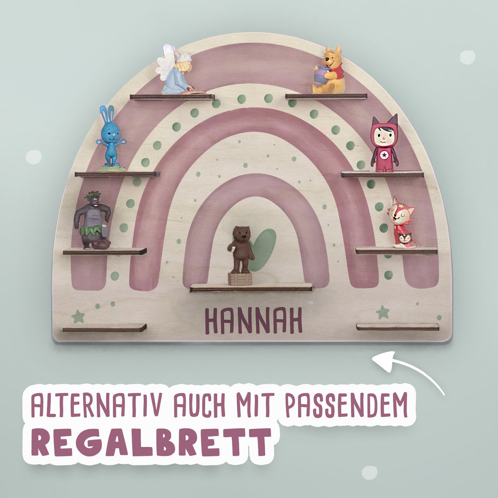 Aquarell-Regal "Rosa Regenbogen" für die Toniebox