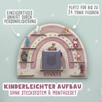 Aquarell-Regal "Rosa Regenbogen" für die Toniebox