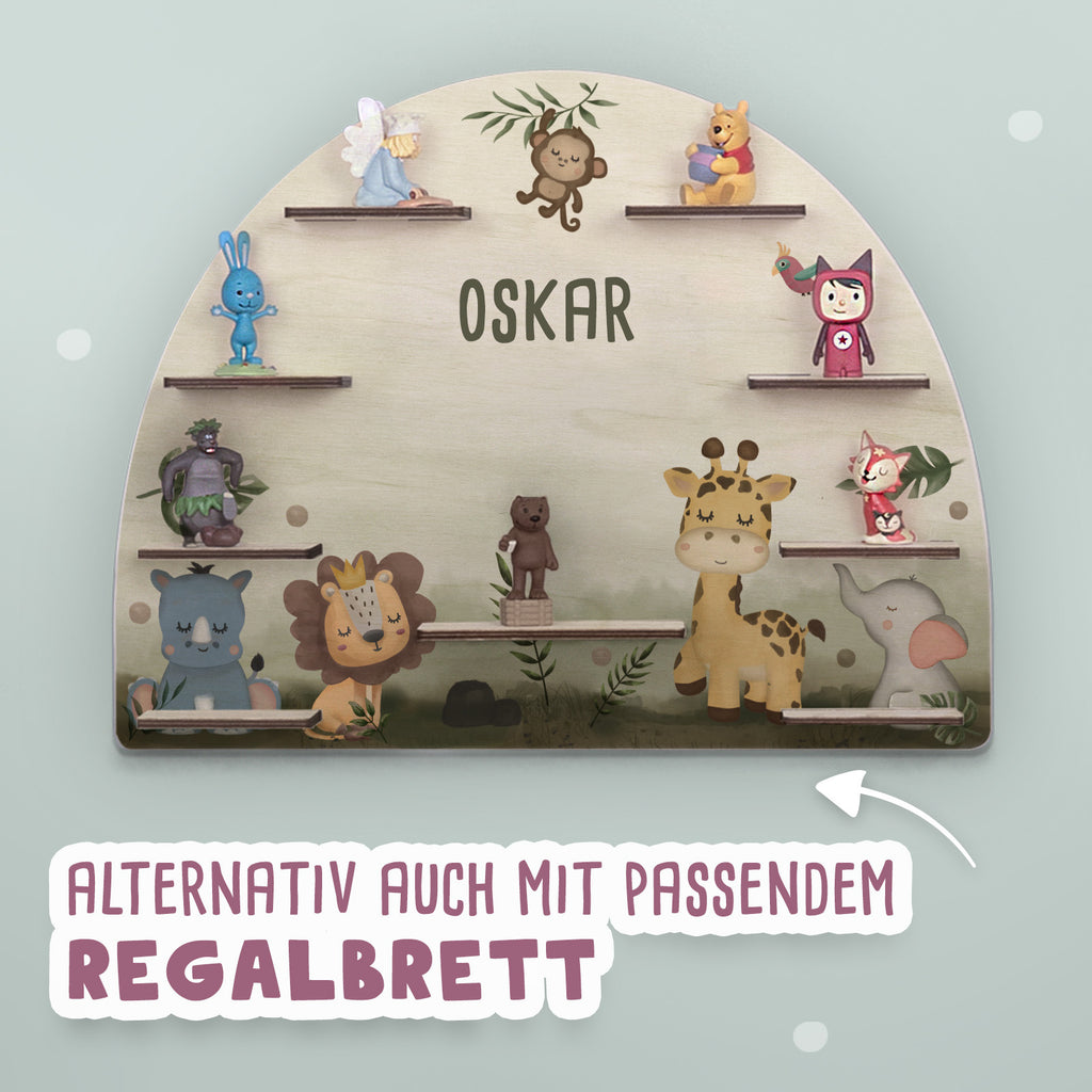 Aquarell-Regal "Safari" für die Toniebox