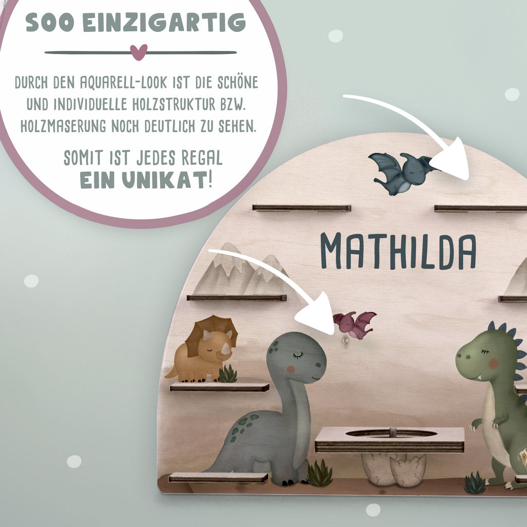 Aquarell-Regal "Dinowelt" für die Toniebox