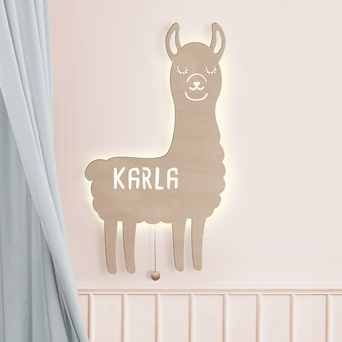 Nachtlicht „Lori das Lama“ personalisiert Laser
