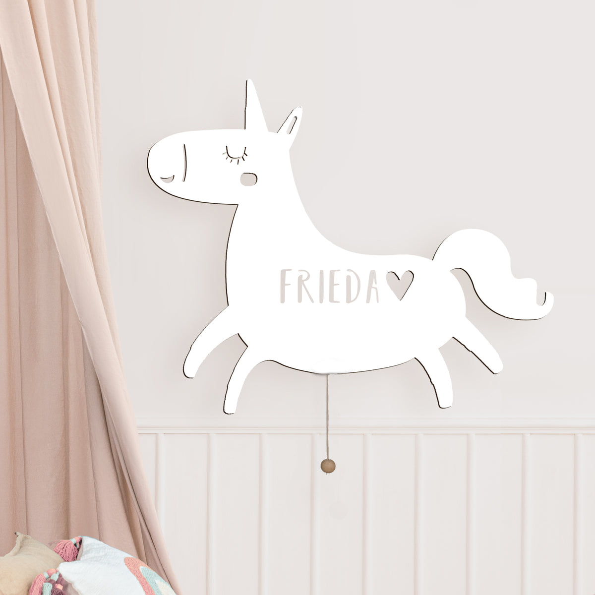 Nachtlicht „Elfi das Einhorn“ personalisiert Laser