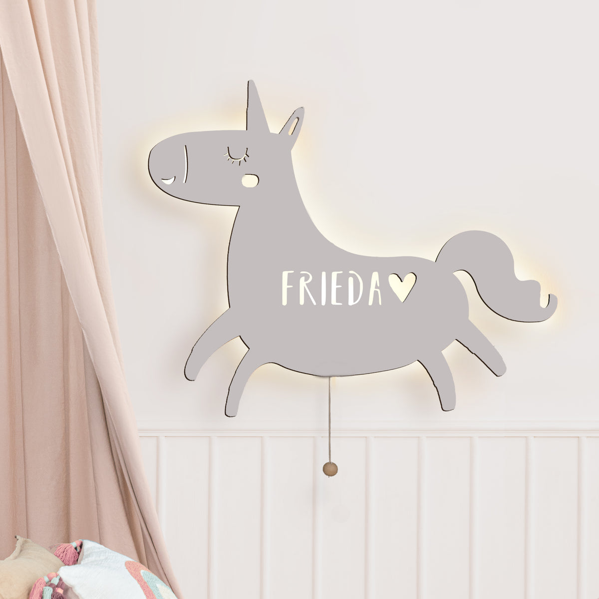 Nachtlicht „Elfi das Einhorn“ personalisiert Laser