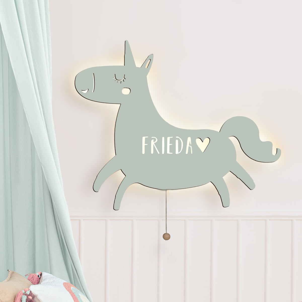 Nachtlicht „Elfi das Einhorn“ personalisiert Laser