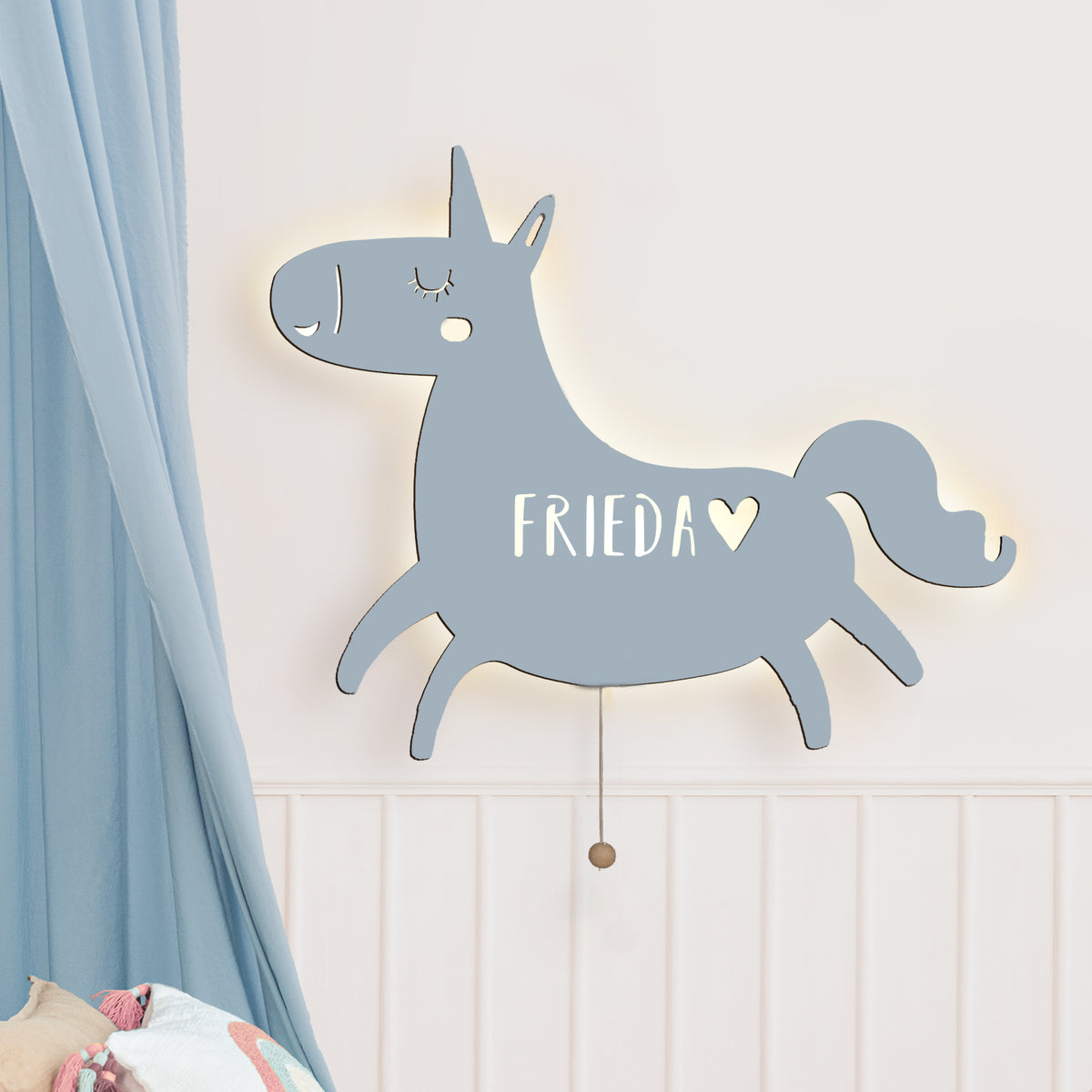 Nachtlicht „Elfi das Einhorn“ personalisiert Laser