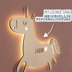 Nachtlicht „Elfi das Einhorn“ personalisiert Laser