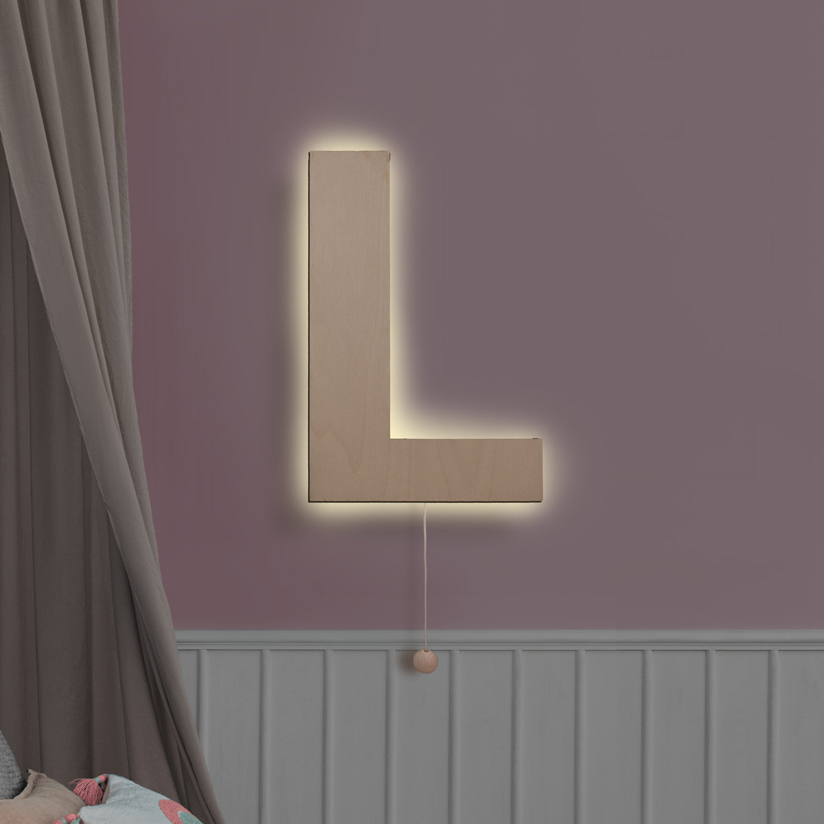 Nachtlicht „Buchstabe A-Z“ für Baby, Kind und Erwachsene personalisiert Laser