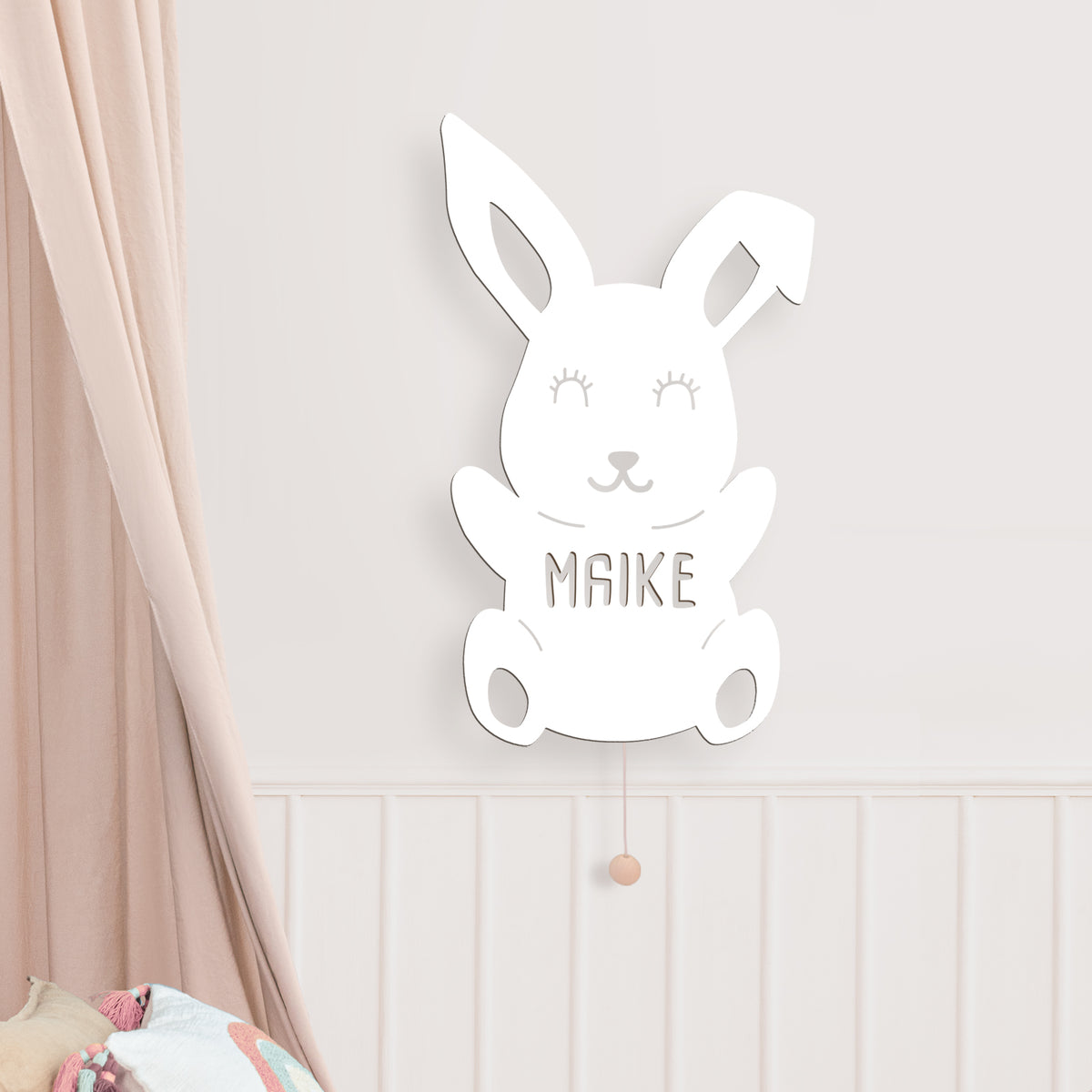 Nachtlicht „Hannes der Hase“ personalisiert Laser