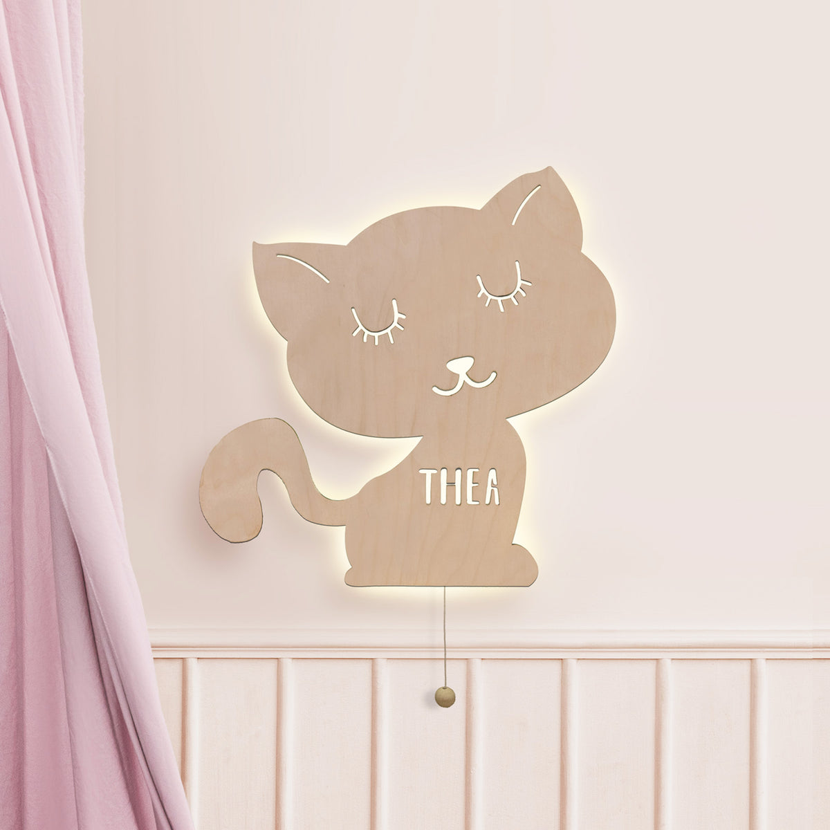 Nachtlicht „Kimi die Katze“ personalisiert Laser