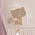 Nachtlicht „Kimi die Katze“ personalisiert Laser