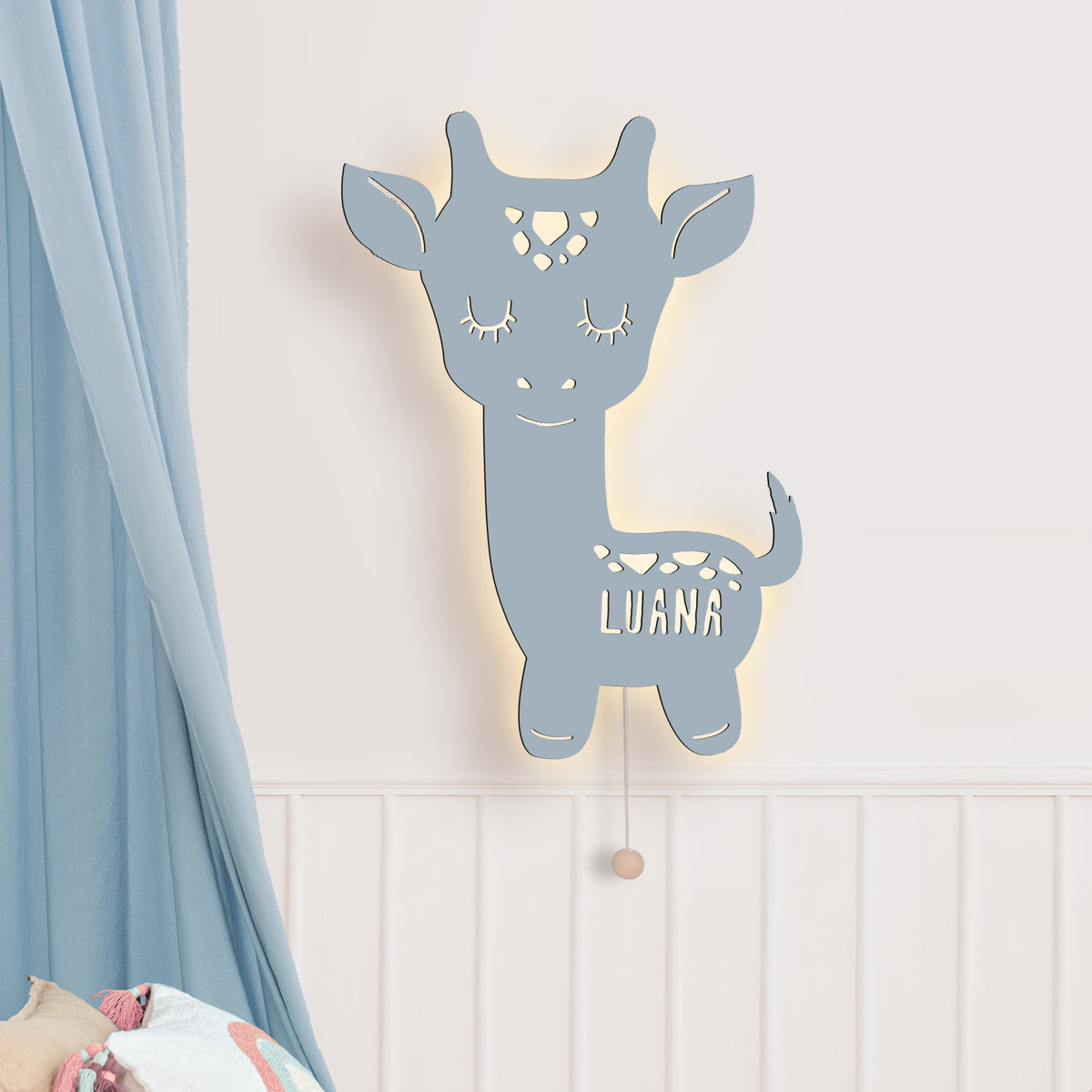 Nachtlicht „Greta die Giraffe“ personalisiert Laser