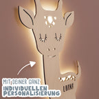 Nachtlicht „Greta die Giraffe“ personalisiert Laser