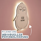 Nachtlicht „Phil der Pinguin“ personalisiert Laser