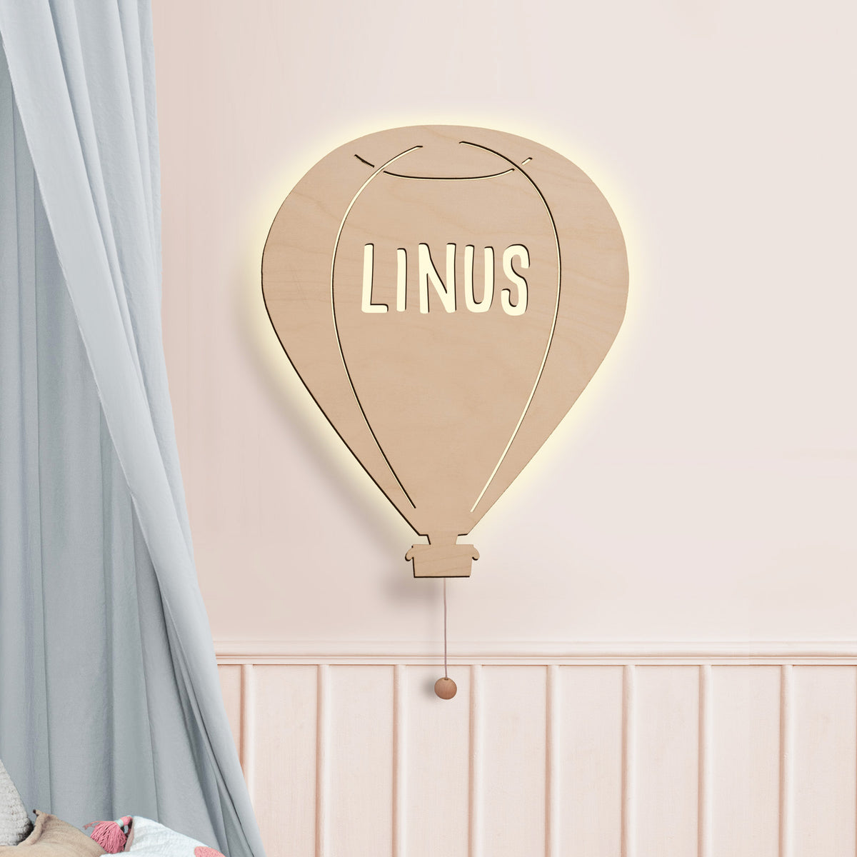 Nachtlicht „Bruno der Ballon“ personalisiert Laser