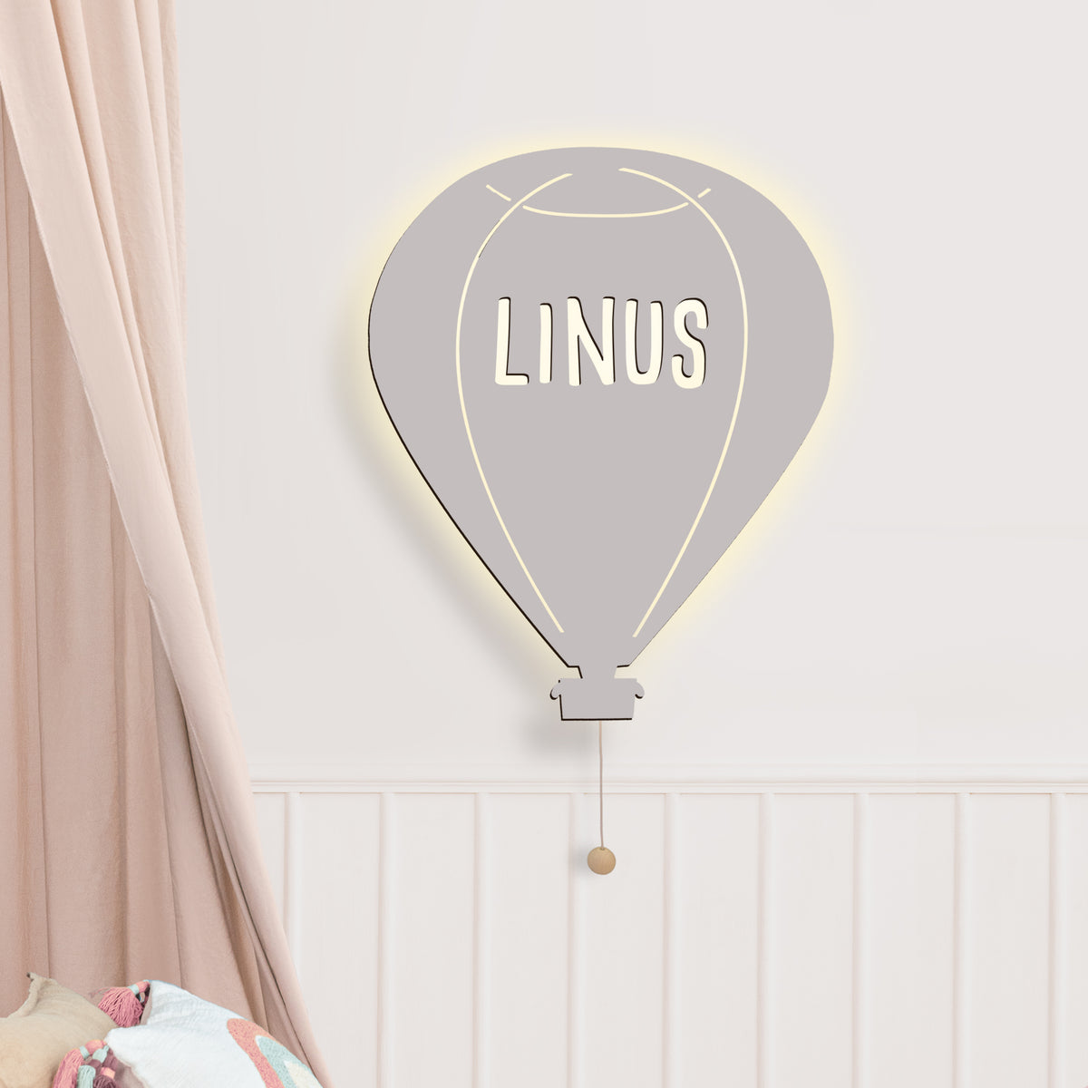 Nachtlicht „Bruno der Ballon“ personalisiert Laser