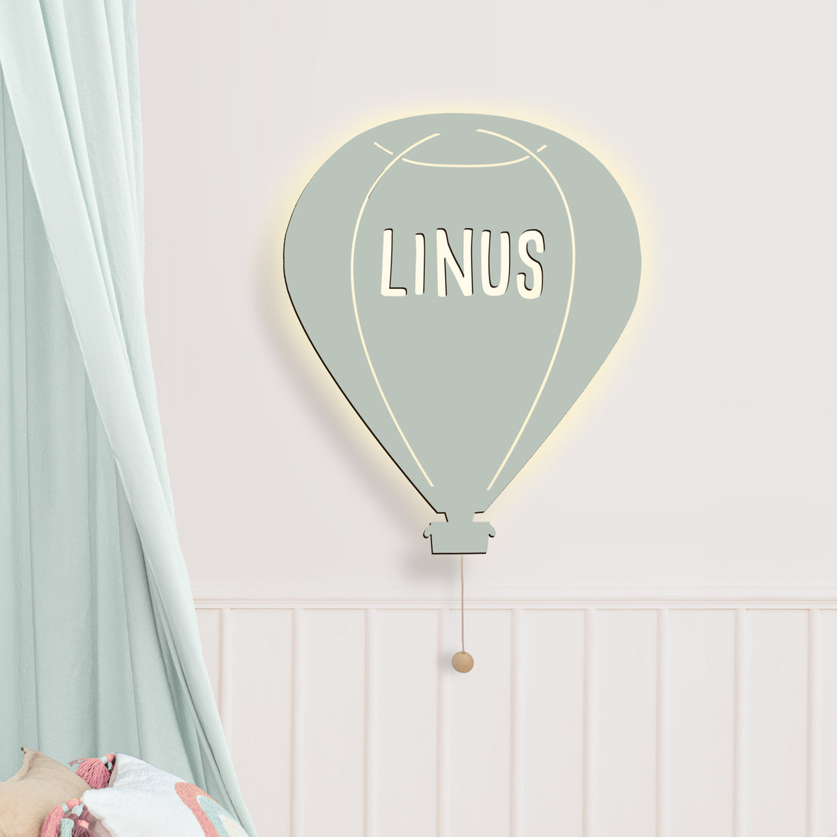 Nachtlicht „Bruno der Ballon“ personalisiert Laser