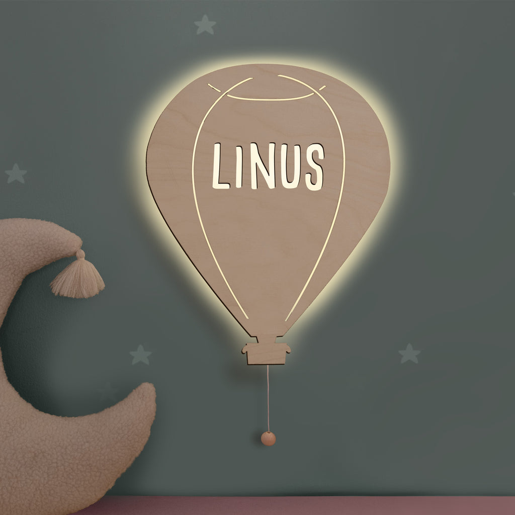 Nachtlicht „Bruno der Ballon“ personalisiert Laser