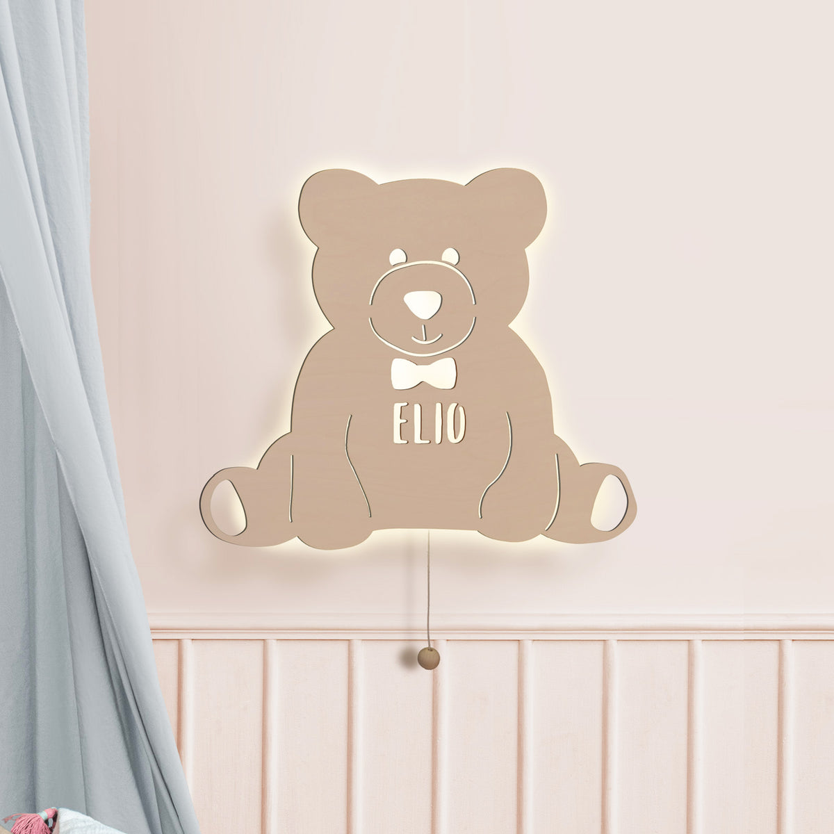 Nachtlicht „Theo der Teddy“ personalisiert Laser
