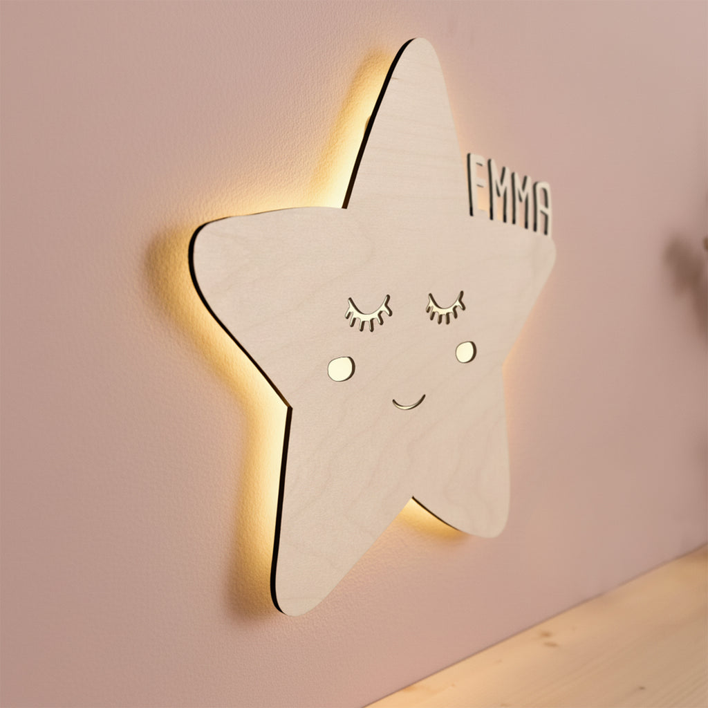 Nachtlicht „Stella der Stern“ personalisiert Laser