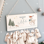 Beleuchteter Aquarell Adventskalender "Reh"