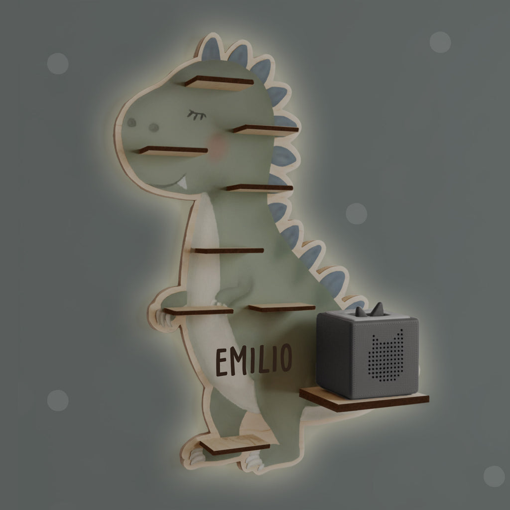 Aquarell-Regal "Dino" für die Toniebox