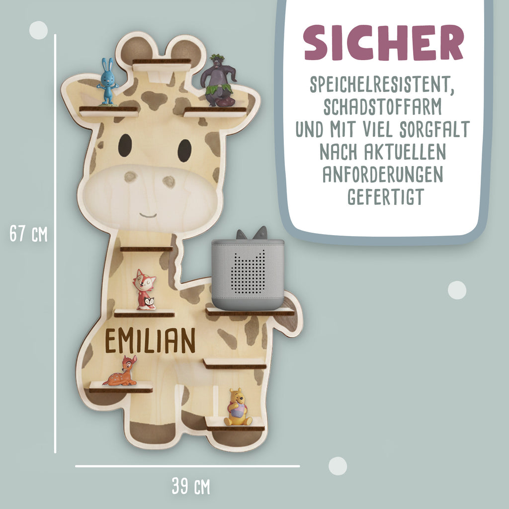 Aquarell-Regal "Giraffe" für die Toniebox