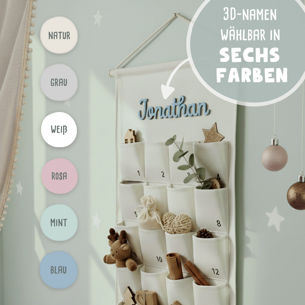 Adventskalender-Stoff