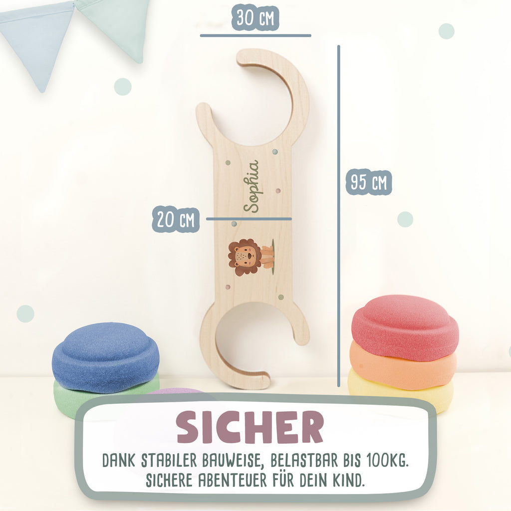 Abenteuerbrücke für Stapelstein® – Personalisierbar mit Namen - Form - Gerade - Bedruckt