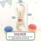 Abenteuerbrücke für Stapelstein® – Personalisierbar mit Namen - Form - Sanduhr - Bedruckt