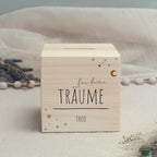 Spardose Würfel "Träume"