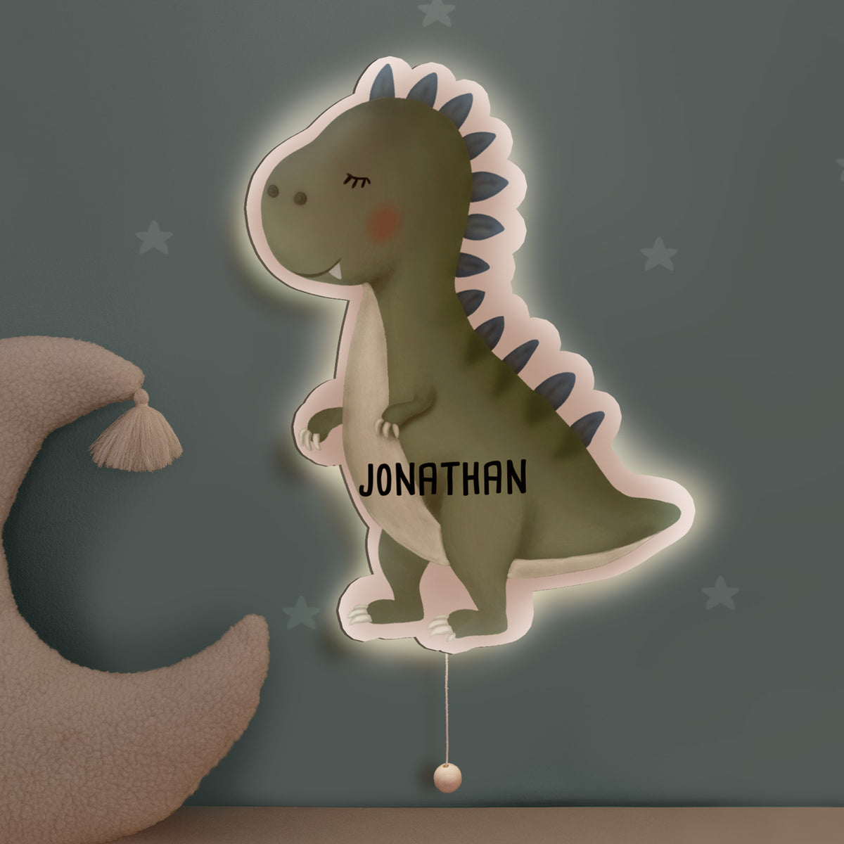 Aquarell Nachtlicht "Dino"