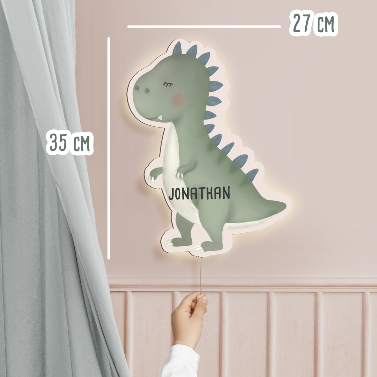 Aquarell Nachtlicht "Dino"